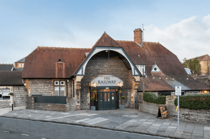 an image of the front of the railway in penarth