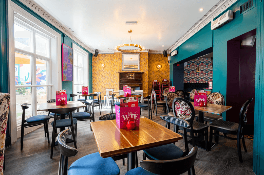 an image of the inside of a cocktail bar in bromsgrove